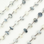 Load image into Gallery viewer, Dendrite Opal Oxidized Wire Chain. DEN10
