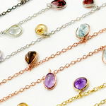 Load image into Gallery viewer, Multi Gemstone Mix Shape Dangle Wire Chain. MGS10