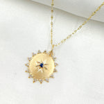 Load image into Gallery viewer, GDP375. 14k Solid Gold Sun Charm