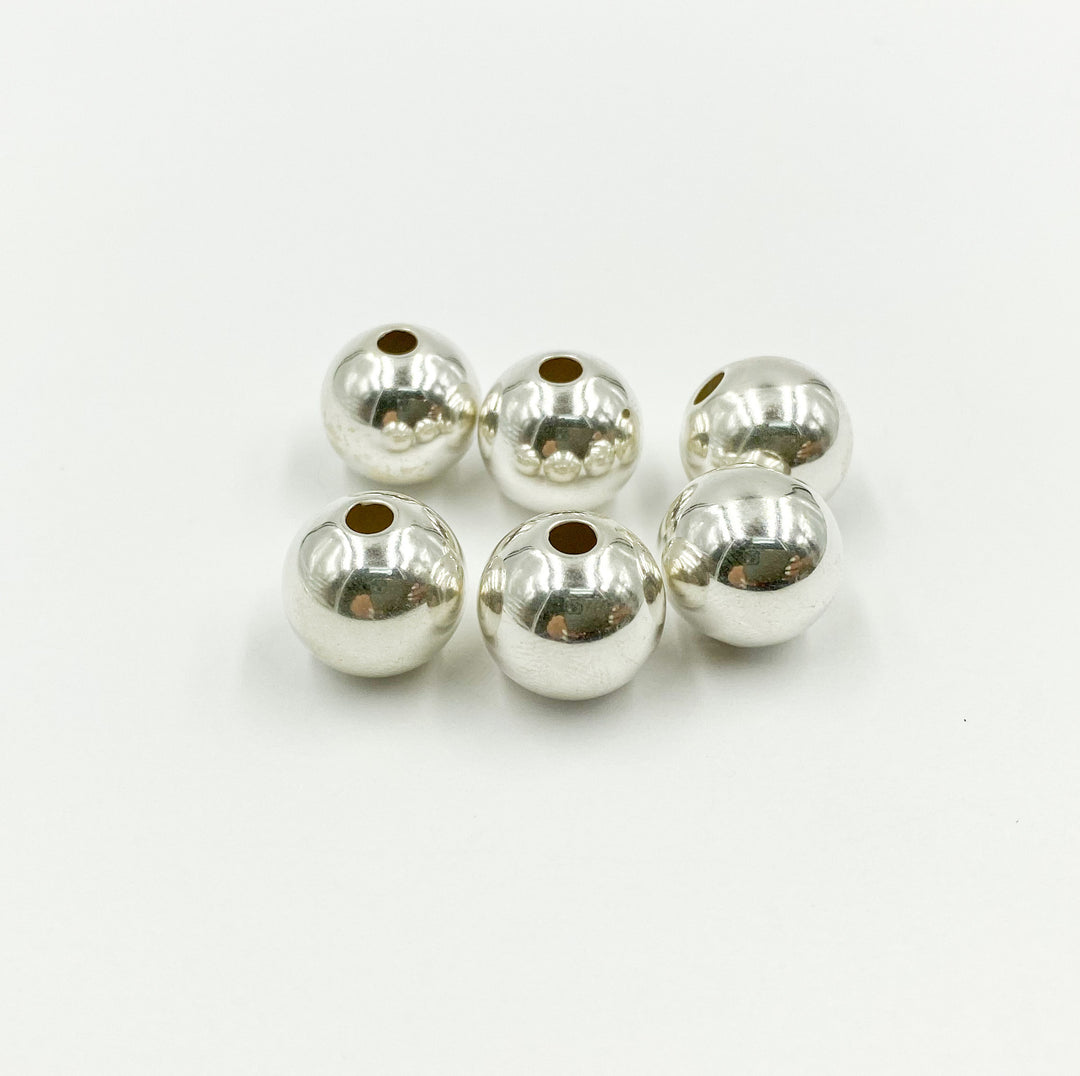 925 Sterling Silver Seamless Beads 14mm.