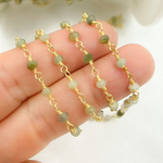 Load image into Gallery viewer, Cats Eye Wire Wrap Chain. CAT2