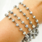 Load image into Gallery viewer, White Silverite Oxidized Wire Chain. SIL16