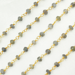 Load image into Gallery viewer, BMS5. Black Moonstone Wire Chain