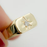 Load image into Gallery viewer, 14k Solid Gold Diamond Ring.