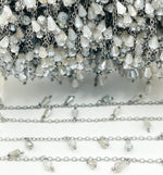 Load image into Gallery viewer, Coated Labradorite Dangle Chain. CLB23
