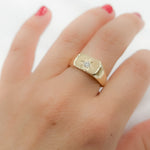 Load image into Gallery viewer, 14k Solid Gold Diamond Ring.