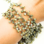 Load image into Gallery viewer, Cats Eye Cluster Dangle Oxidized Silver Wire Chain.