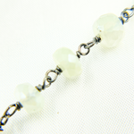 Load image into Gallery viewer, Coated Prehnite Oxidized Wire Chain. CPR6
