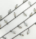 Load image into Gallery viewer, Coated Labradorite Dangle Chain