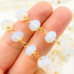 Load image into Gallery viewer, Opalite Gold Plated Wire Chain. OPA10
