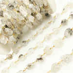 Load image into Gallery viewer, Diamond Quartz Gold Plated Wire Chains