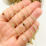 Load image into Gallery viewer, Multi Gemstone Mix Shape Dangle Chain. MGS1