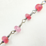 Load image into Gallery viewer, Ruby Oxidized Wire Chain. RUB10