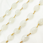 Load image into Gallery viewer, Moonstone Oval Shape Gold Plated Wire Chain.