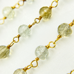 Load image into Gallery viewer, Multi Gemstone Gold Plated Wire Chain.