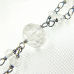 Load image into Gallery viewer, Crystal Fancy Oxidized 925 Sterling Silver Wire Chain. CR28