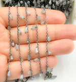 Load image into Gallery viewer, Coated Labradorite Dangle Chain. CLB23