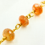Load image into Gallery viewer, Sunstone Gold Plated Wire Chain. SNS1