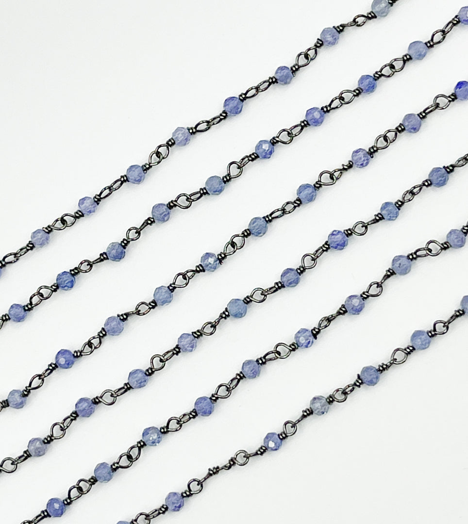 Tanzanite Wire Wrap Chain. TAN5