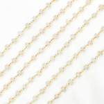 Load image into Gallery viewer, Natural Brown Zircon Gold Plated Wire Chain. NZ5