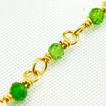 Load image into Gallery viewer, Chrome Diopside Wire Wrap Chain. CHR1