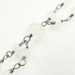 Load image into Gallery viewer, Moonstone Fancy Oxidized Wire Chain. MS61