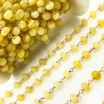 Load image into Gallery viewer, Yellow Opal Gold Plated Wire Chain. OPA11