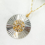 Load image into Gallery viewer, 14k Solid Gold and Sterling Silver Black Rhodium Diamonds Square Charm. KSG61