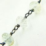Load image into Gallery viewer, Aquamarine Oxidized Wire Chain. AQU18