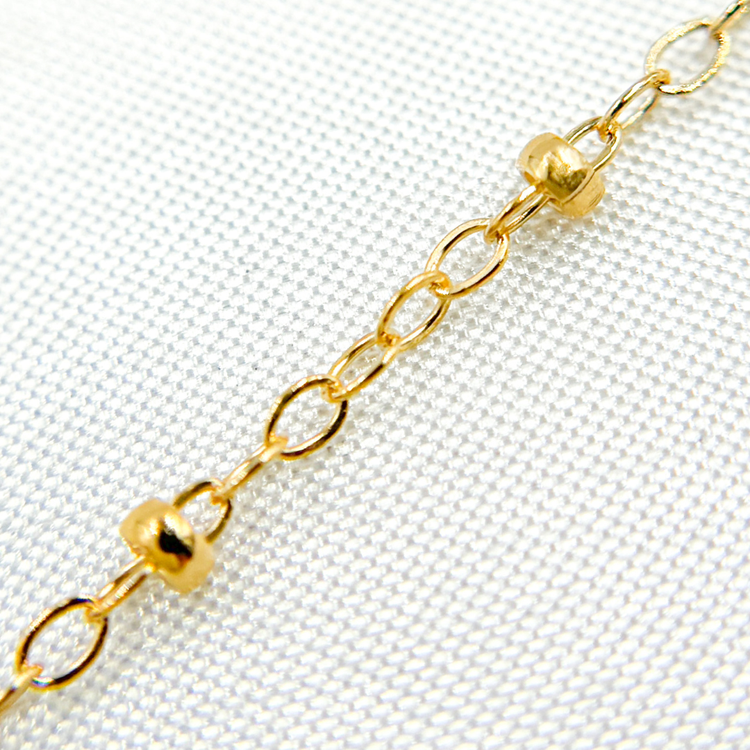 14k Gold Filled Cable Satellite Chain. 1200GF