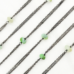 Load image into Gallery viewer, Peruvian Opal Double Oxidized Connected Wire Chain. PO3