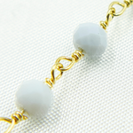 Load image into Gallery viewer, Blue Opal Gold Plated Wire Chain. BLO2