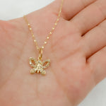 Load image into Gallery viewer, 14k Solid Gold Diamonds Butterfly Charm. GDP630