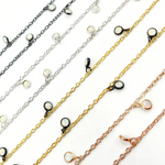 Load image into Gallery viewer, Created White Opal Round Shape Dangle Chain