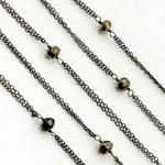 Load image into Gallery viewer, Pyrite Double Oxidized Connected Wire Chain. PYR21