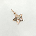 Load image into Gallery viewer, KG268. 14k Solid White and Rose Gold Diamond Star