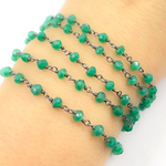 Load image into Gallery viewer, Green Onyx Wire Chain.