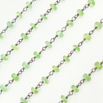 Load image into Gallery viewer, Green Kyanite Oxidized Wire Chain. KYA10
