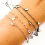 Load image into Gallery viewer, Created White Opal Tear Drop Shape Dangle Chains