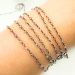 Load image into Gallery viewer, Multi Spinal Faceted Roundel Wire Wrapped Chain. MSP1