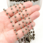 Load image into Gallery viewer, Pyrite 925 Sterling Silver Wire Chain. SPY1