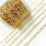 Load image into Gallery viewer, Gold Plated 925 Sterling Silver Diamond Cut Paperclip Chain. V8GP
