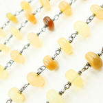 Load image into Gallery viewer, Ethiopian Opal Oxidized Wire Chain. ETH7