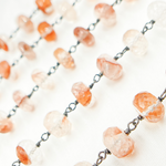 Load image into Gallery viewer, Strawberry Quartz Oxidized Wire Chain. STQ6