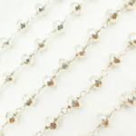 Load image into Gallery viewer, Silver Pyrite 925 Sterling Silver Wire Chain. SPY6