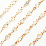 Load image into Gallery viewer, CZ28. Cubic Zirconia Connected Chain