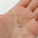 Load image into Gallery viewer, GDP400. 14k Solid Gold Diamond Drop Charm
