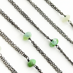 Load image into Gallery viewer, Peruvian Opal Double Oxidized Connected Wire Chain. PO3