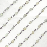 Load image into Gallery viewer, Labradorite Cone Shape Oxidized Wire Chain. LAB43