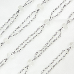 Load image into Gallery viewer, Crystal Fancy Oxidized 925 Sterling Silver Wire Chain. CR28
